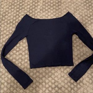 off the shoulder brandy long sleeve